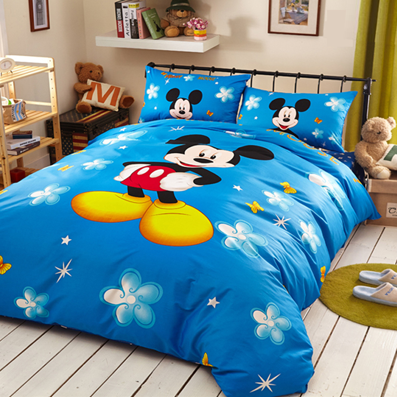 迪士尼 全棉活性印染床品套装四件套
