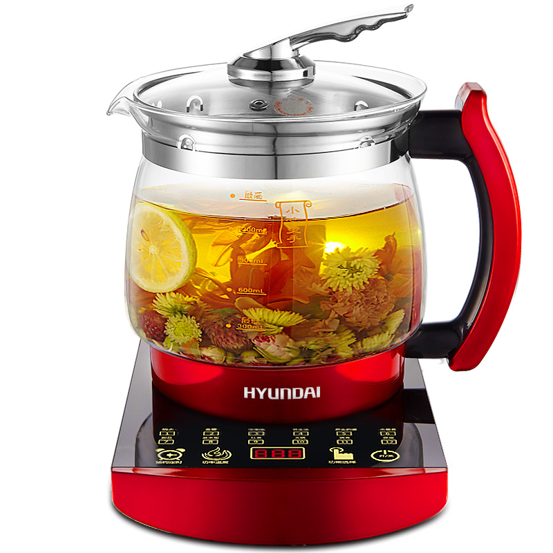 现代 全自动加厚玻璃花茶煎药壶多功能养生壶 YS1839