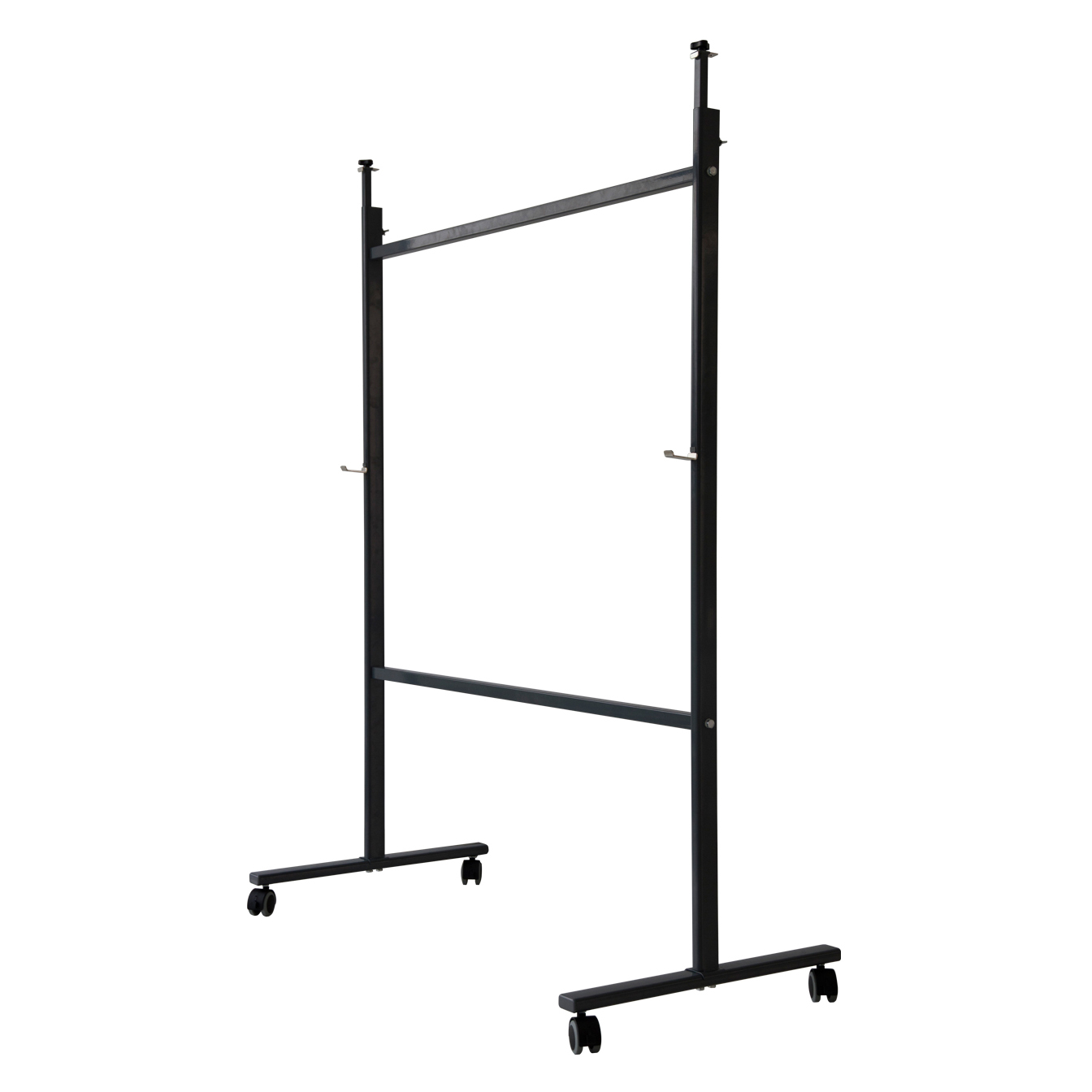 得力 7870 经济型组合白板架 可调式白板架 (黑)