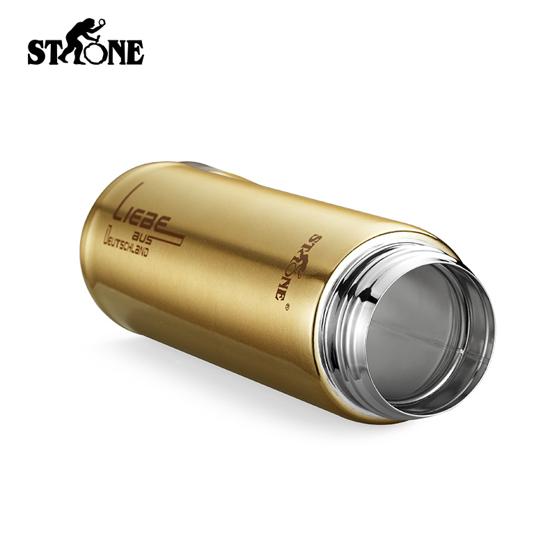 司顿 土豪金商务真空不锈钢保温杯 480ML STY072G