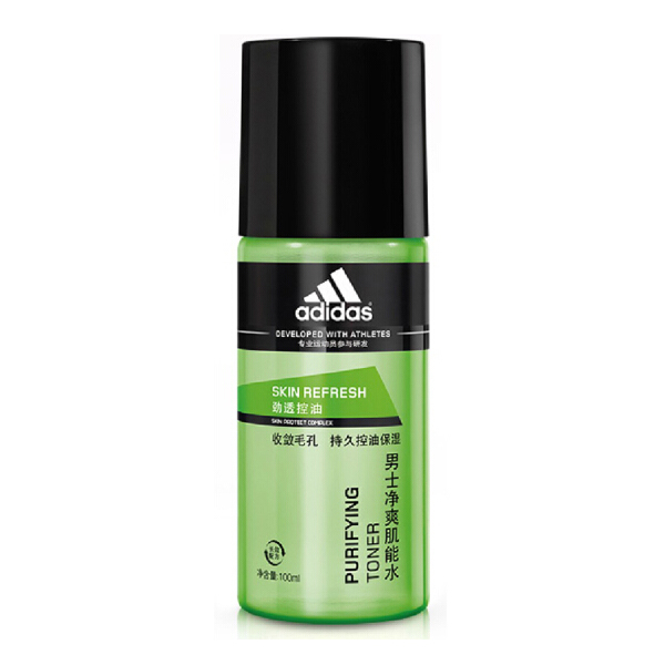 阿迪达斯 男士劲透控油净爽肌能水100ml