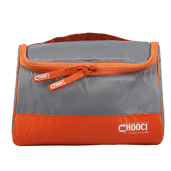 CHOOCI 轻薄卧式洗漱包 灰橙 CU0107
