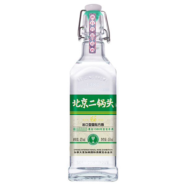 华都 北京二锅头国际方瓶系列整箱装（绿标）42度清香型 1*12*450ml
