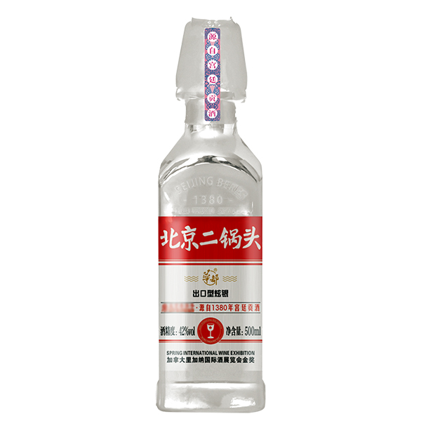 华都 北京二锅头炫彩方瓶系列6瓶装（炫彩银）42度清香型 1*6*500ml