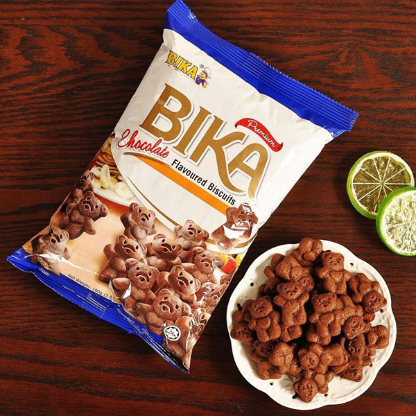 BIKA 马来西亚进口巧克力味饼干5包装（5*100g）