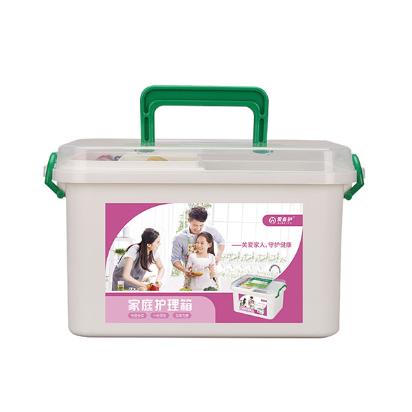 爱备护（AIBEIHU）家庭医药箱便携手提塑料药品急救箱 ABH-J001A