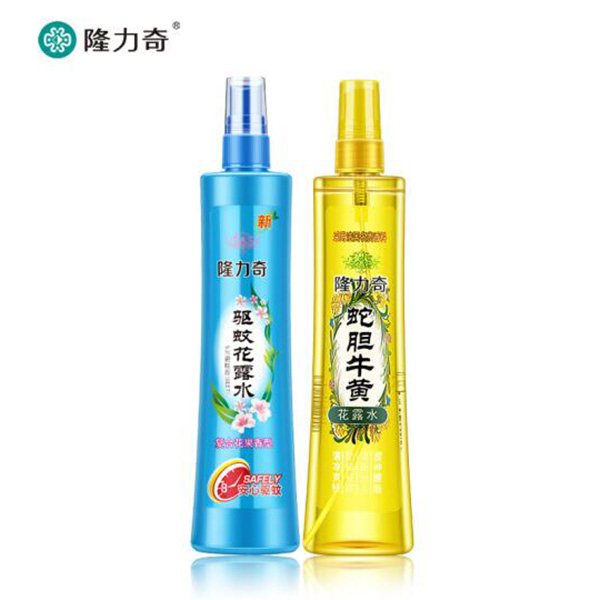 隆力奇 驱蚊花露水套装（复合果香型195ml+蛇胆牛黄花露水195ml）新老包装随机发放