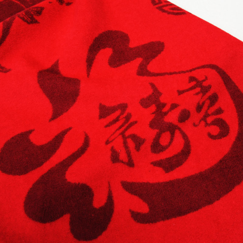 艾丝雅兰 中国红蚕丝绒围巾披肩两用 A-D302（款式随机）