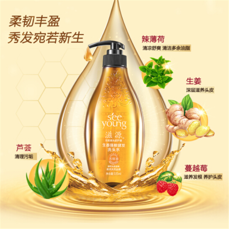 滋源 生姜强根健发洗头水油性 535ml