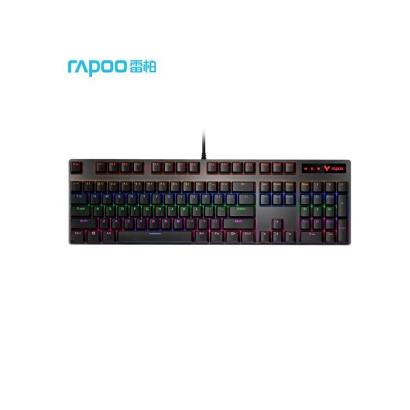 雷柏（Rapoo）机械键盘有线键盘104键混光键盘 V500PRO