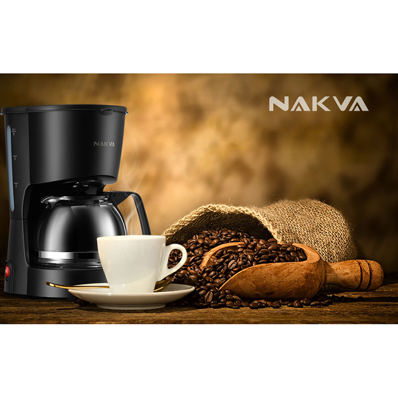 NAKVA 咖啡壶美式咖啡机滴漏式咖啡壶泡茶两用 新款 黑色 GCA-605A