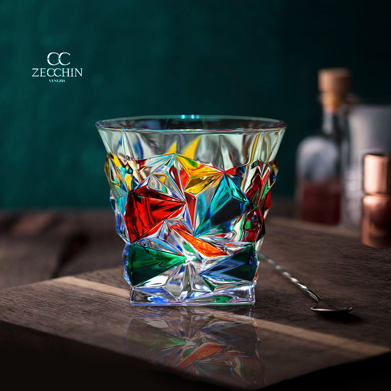 意大利原产ZECCHIN冰川系列手工酒杯 威士忌酒杯 洋酒杯350ml