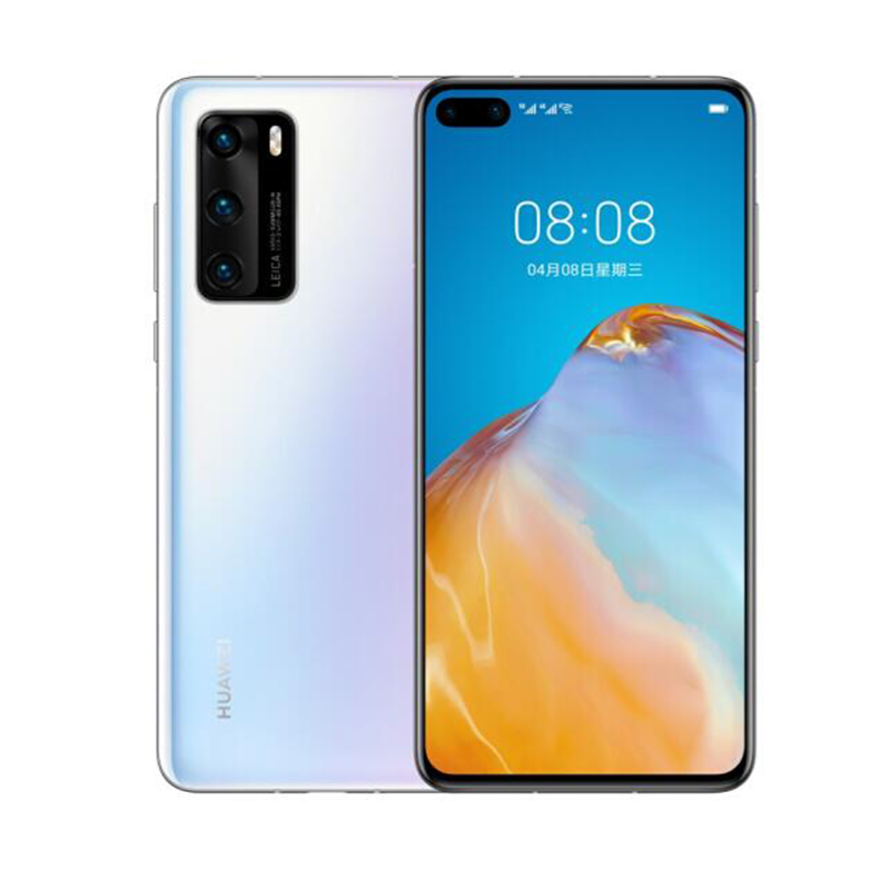 华为 HUAWEI P40 麒麟990 5G SoC芯片 5000万超感知徕卡三摄 30倍数字变焦 8GB+128GB零度白全网通5G手机
