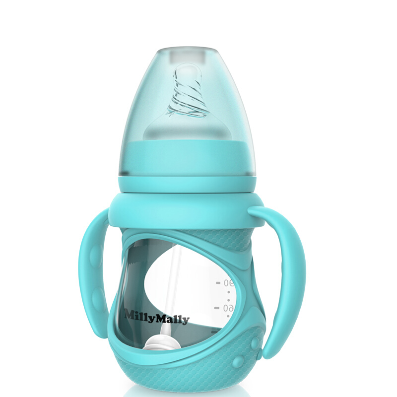 MillyMally 马卡龙奶瓶150ml（颜色随机） MM1001
