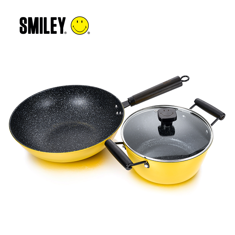 SMILEY 笑脸 青奢风锅具三件套 SY-GJ0301