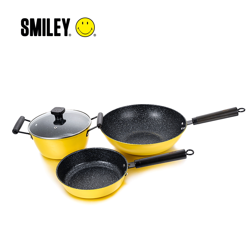 SMILEY 笑脸 青奢风锅具三件套 SY-GJ0301
