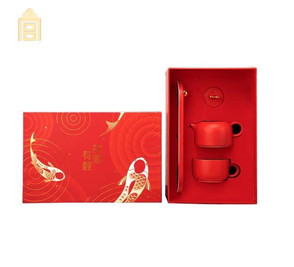 故宫文创 故宫有鲤茶具套装