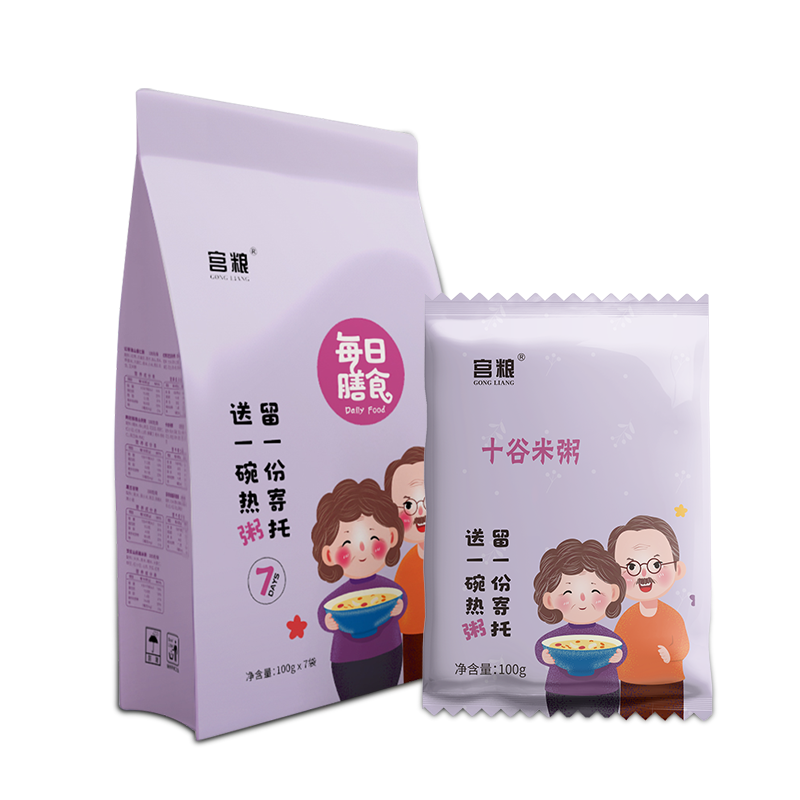 宫粮 每日膳食营养粥100g/袋/7袋（老人款） 福寿款