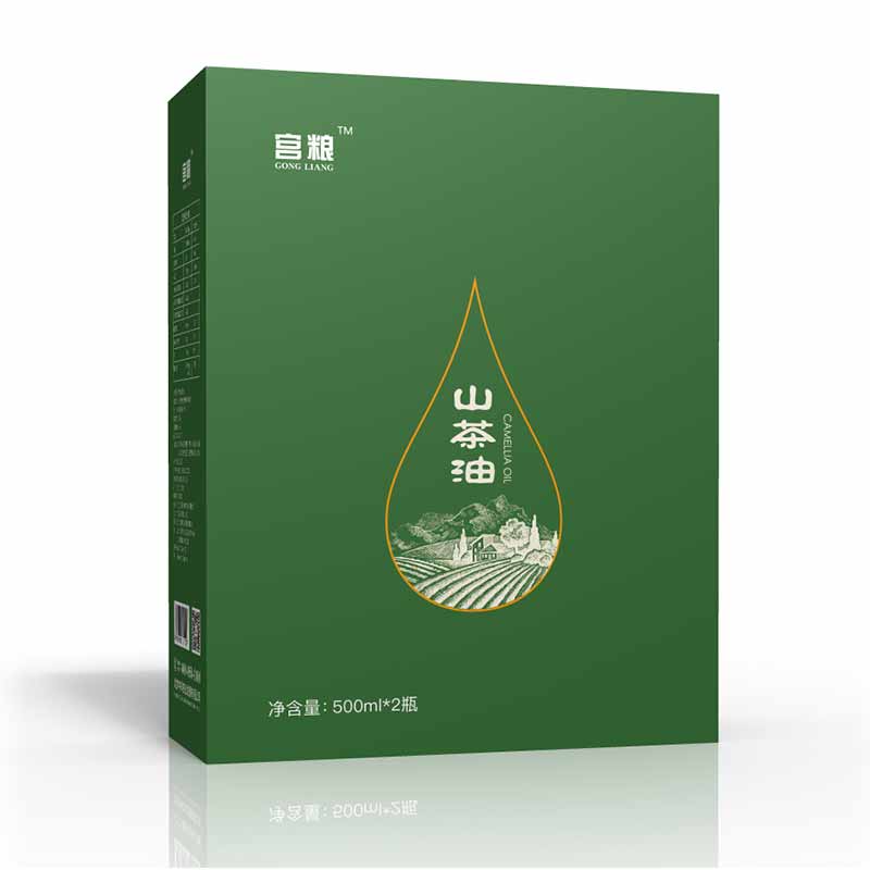 宫粮 纯山茶油礼盒500ml*2瓶
