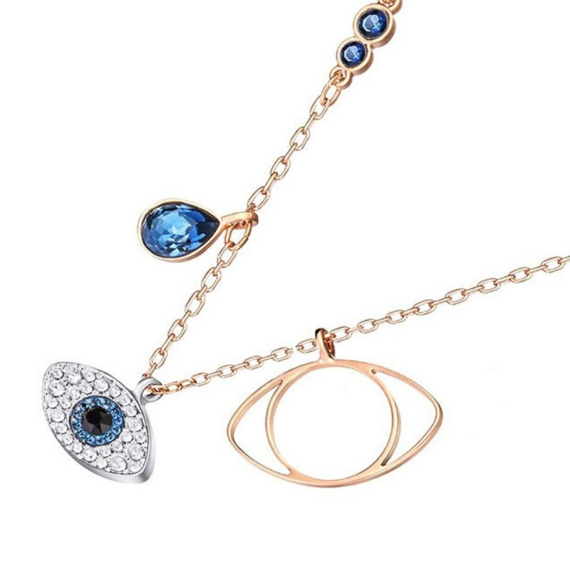 施华洛世奇 恶魔之眼SWAROVSKI SYMBOLIC EVIL EYE 链坠蓝色 5172560