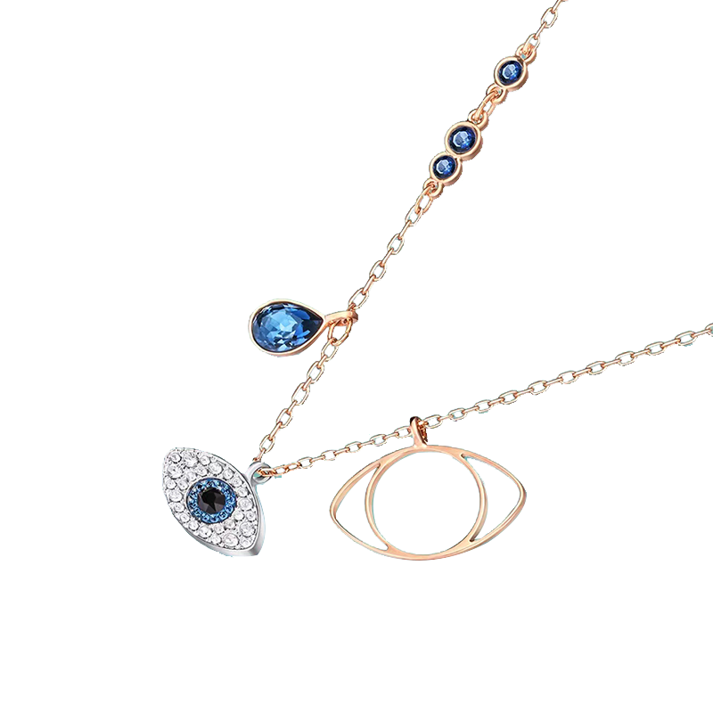 施华洛世奇 恶魔之眼SWAROVSKI SYMBOLIC EVIL EYE 链坠蓝色 5172560