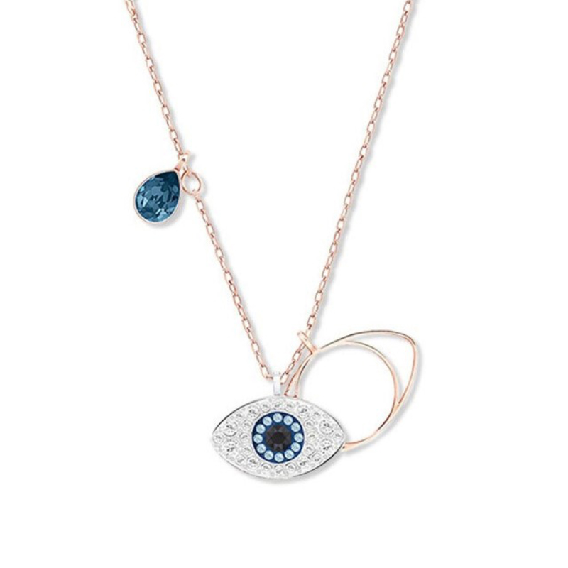 施华洛世奇 恶魔之眼SWAROVSKI SYMBOLIC EVIL EYE 链坠蓝色 5172560