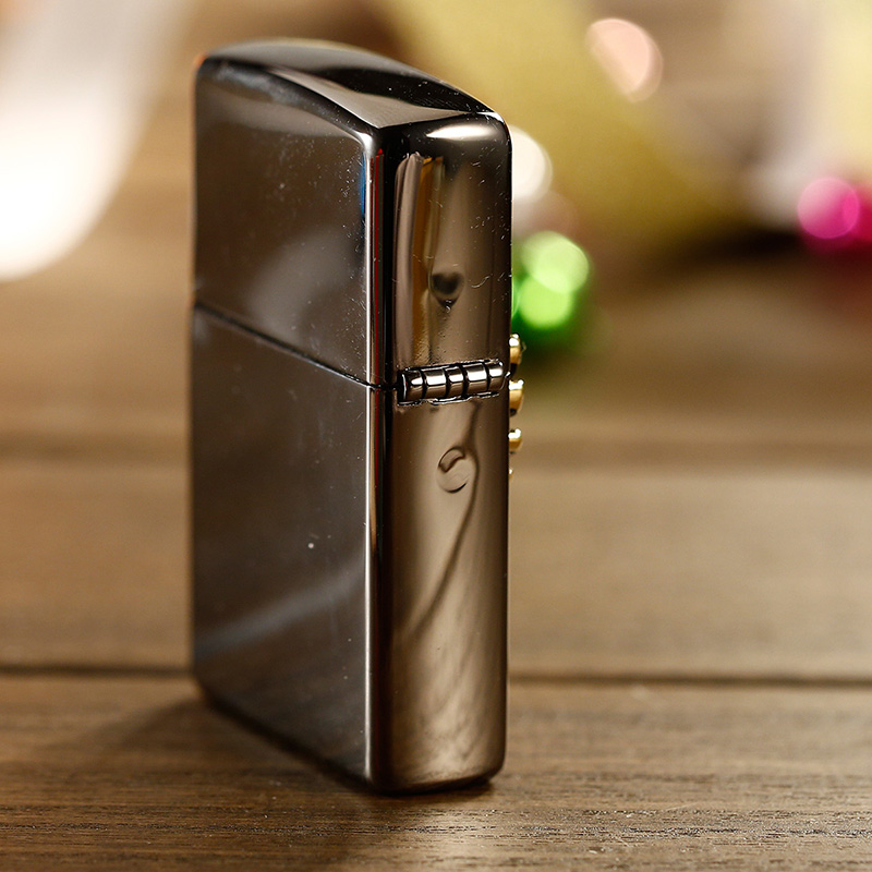 之宝（zippo） 防风煤油打火机不含油 ZBT-1-2a飞的更高-黑冰