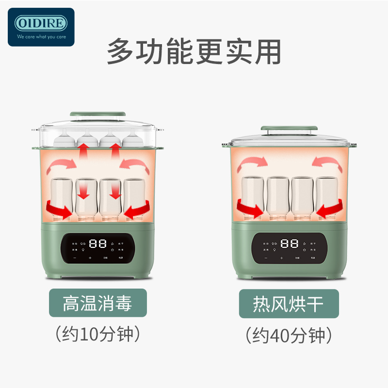 德国OIDIRE 多功能蒸汽消毒烘干器 ODI-XDQ18（不沾油款）