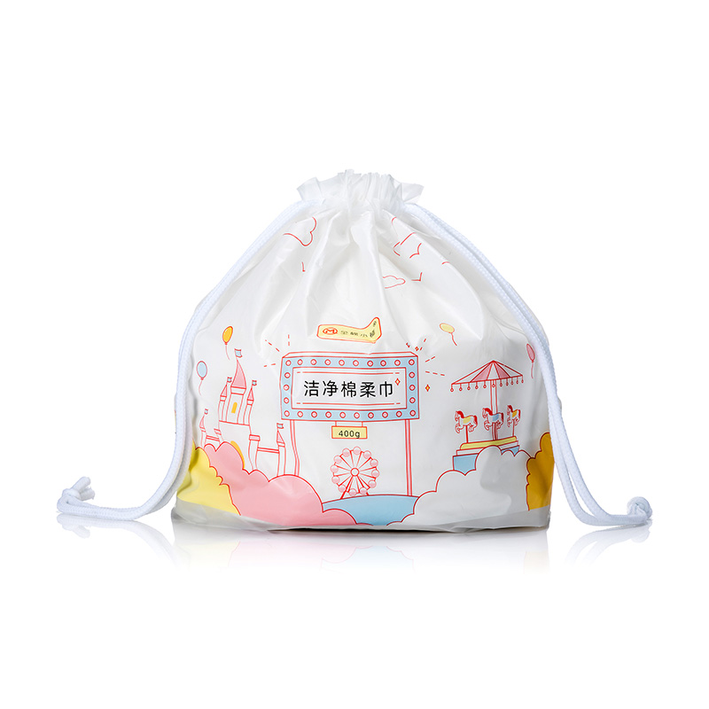 全棉小铺 棉柔巾游乐园拉绳400克 QM-0602