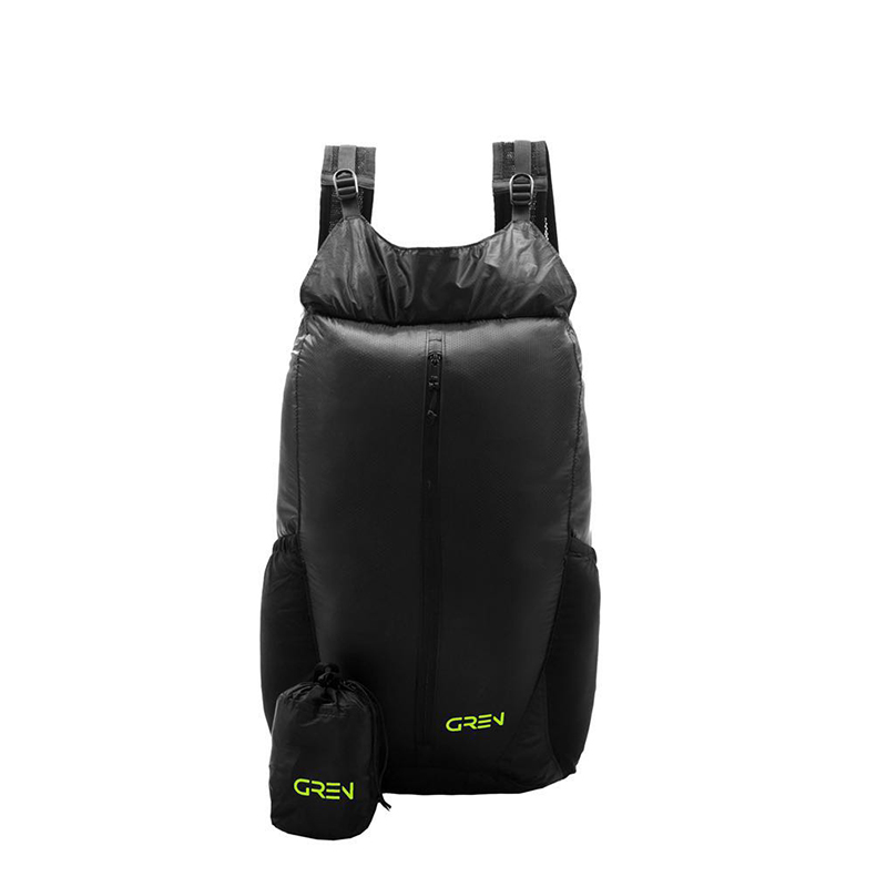 歌然 口袋便携防水双肩包 黑色 GT0003