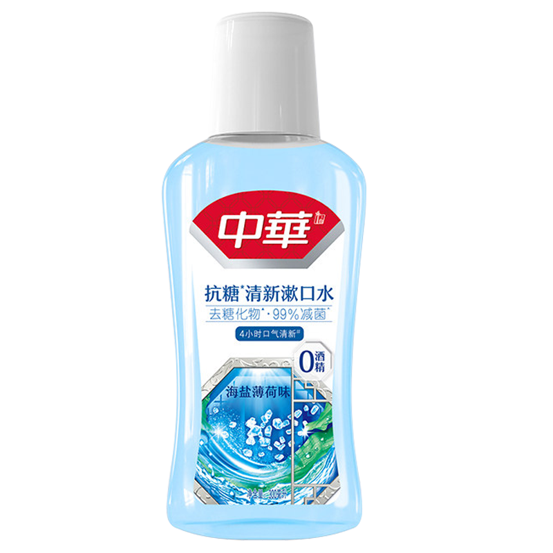 中华 抗糖清新漱口水海盐薄荷味300ml YTTH0106