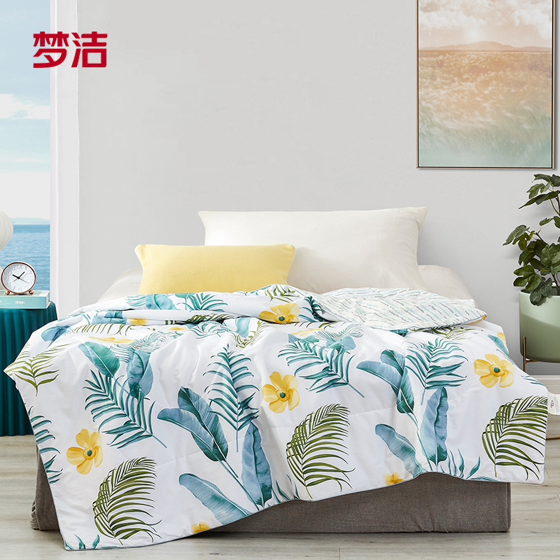 梦洁家纺 水洗抗菌夏被150*200cm 叶绿1010289016