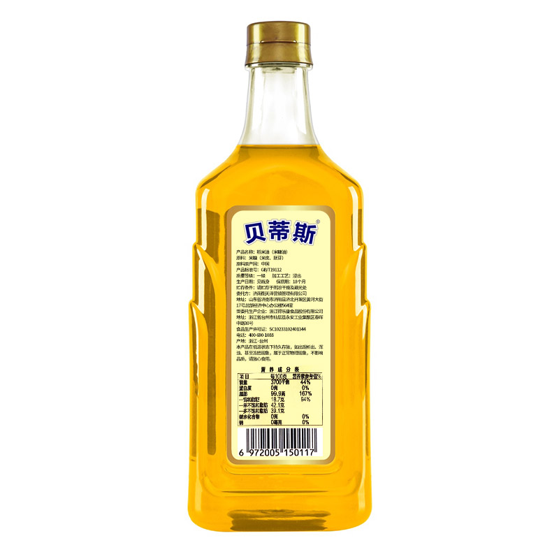 贝蒂斯 稻米油 1L/瓶