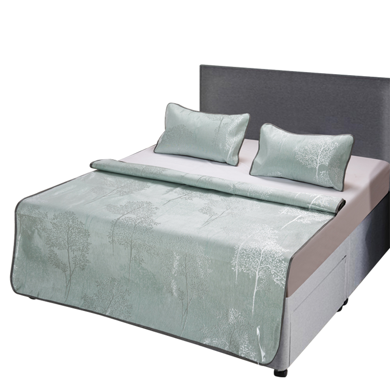 芳恩家纺 艾草双面冰丝席三件套 180╳200cm一席二枕套 FN-X5007-1