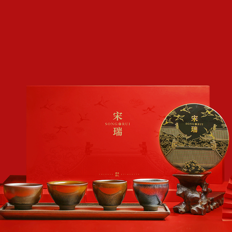 个杯堂 宋瑞 一茶四盏 福鼎白茶