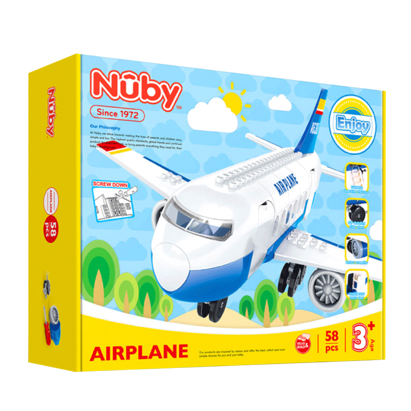 努比Nuby 玩具积木 空中客机