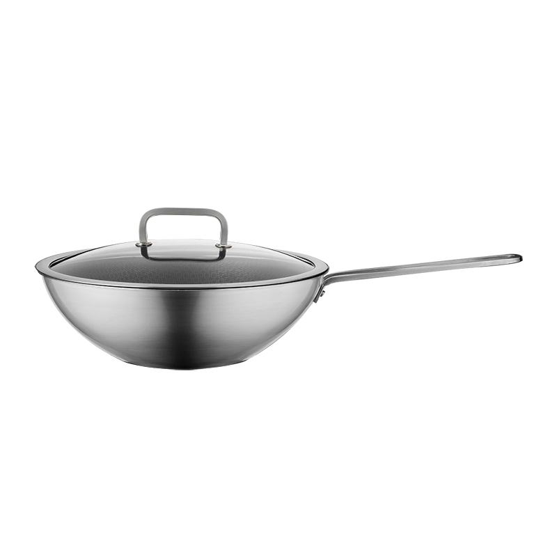 双立人 不锈钢蜂巢中式炒锅30cm ZW-C150