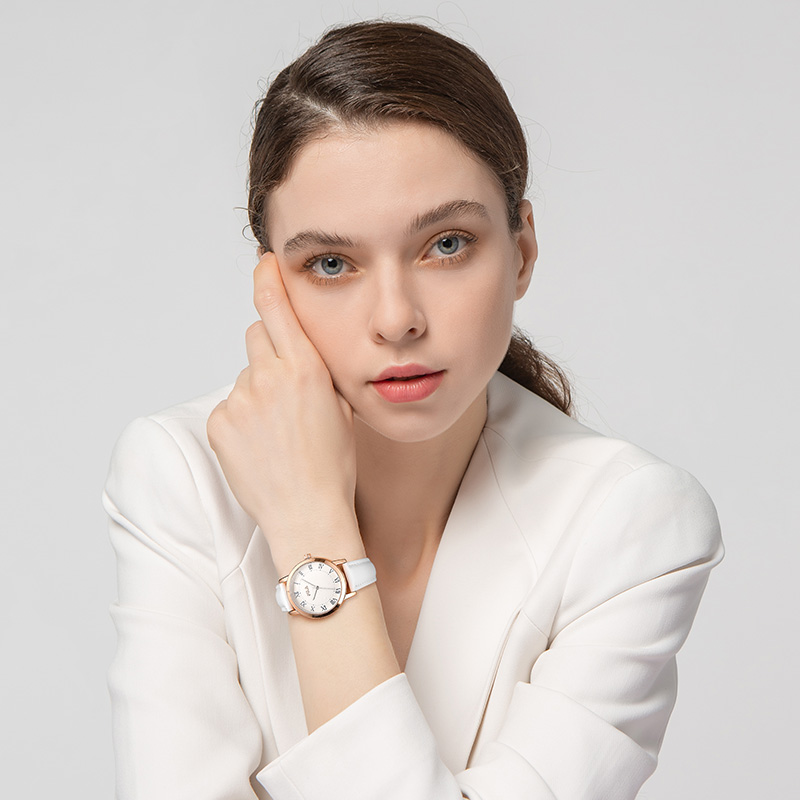 斐乐（FILA） 手表女简约时尚商务女士手表皮带腕表6183白色 FLL38-6183-102
