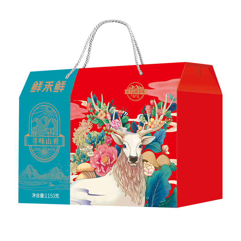 鲜禾鲜 寻味山肴山珍礼盒1100g