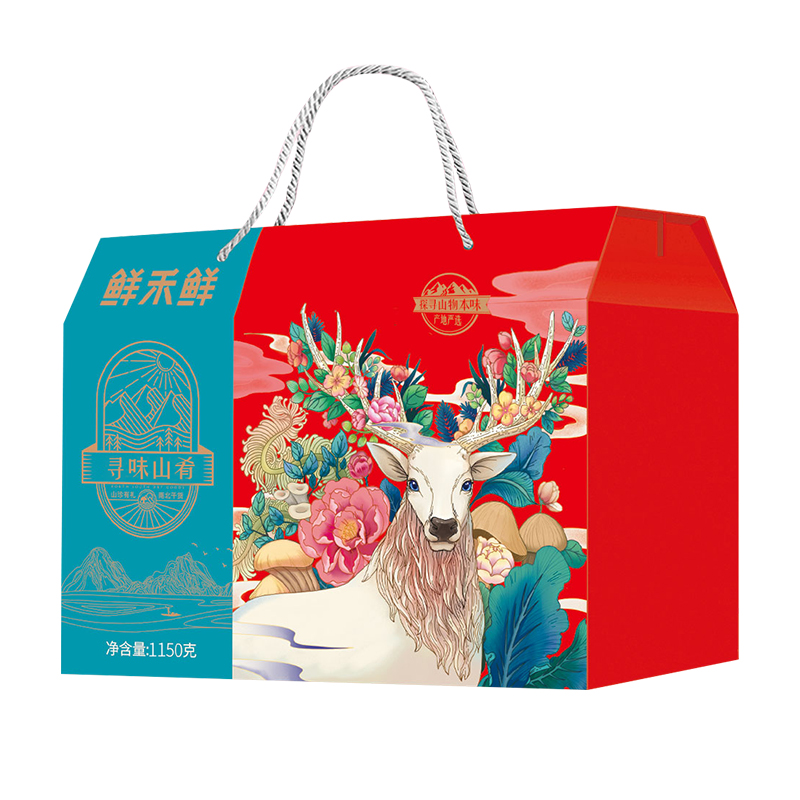 鲜禾鲜 寻味山肴山珍礼盒1100g