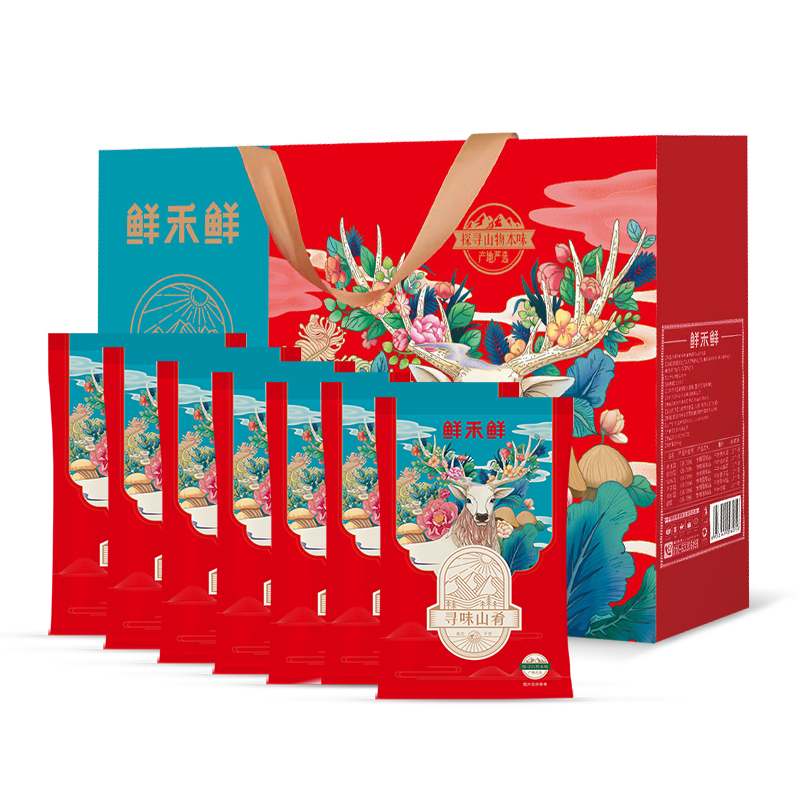 鲜禾鲜 寻味山肴山珍礼盒1100g