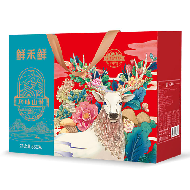 鲜禾鲜 珍味山肴山珍礼盒850g