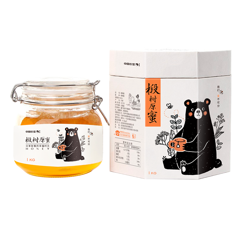 鲜禾鲜 椴树蜂蜜单瓶1000g