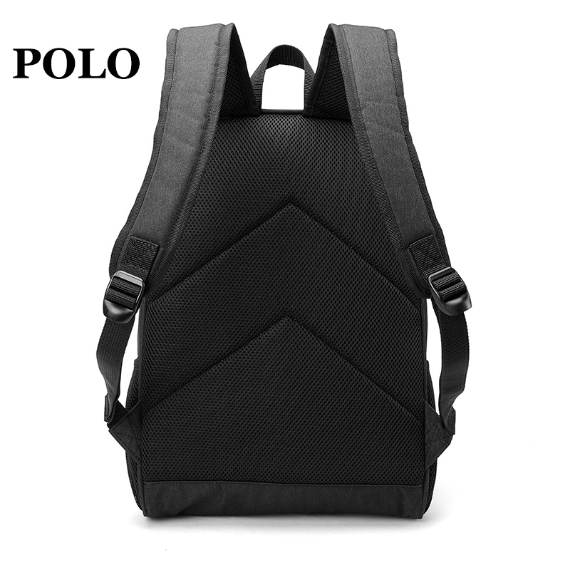 POLO 双肩包防泼水潮流男女通用 092241黑色