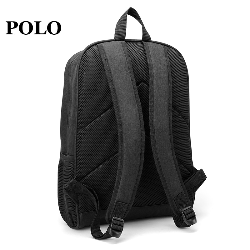 POLO 双肩包防泼水潮流男女通用 092241黑色