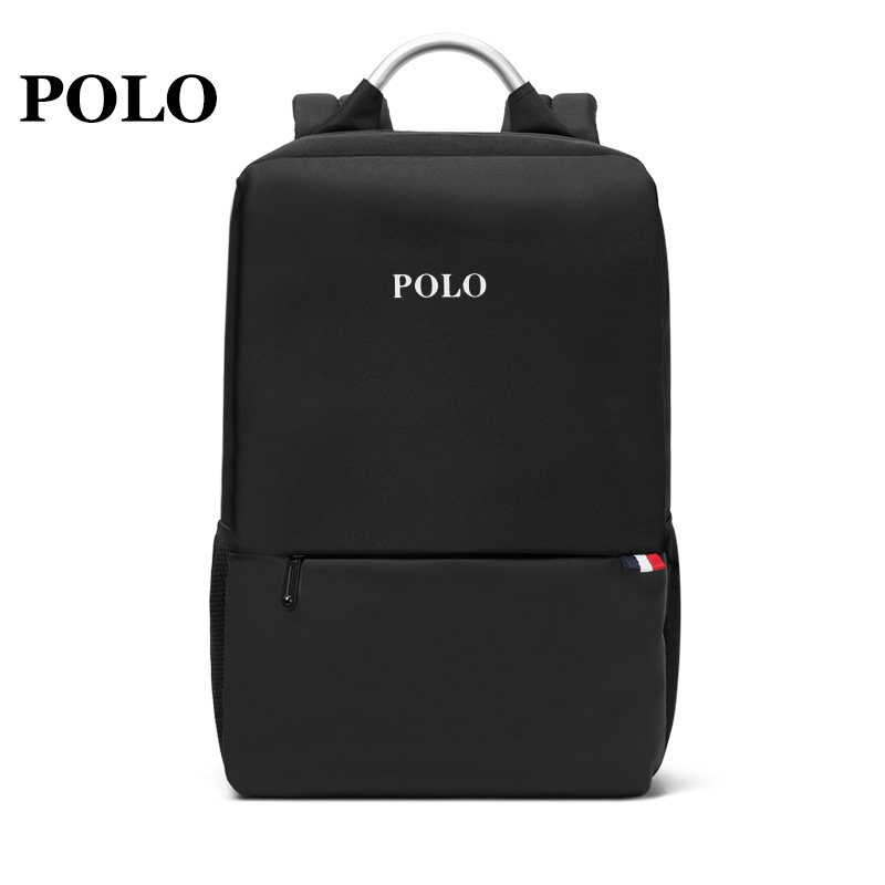 POLO 双肩包多功能背包时尚休闲电脑包 093051 黑色