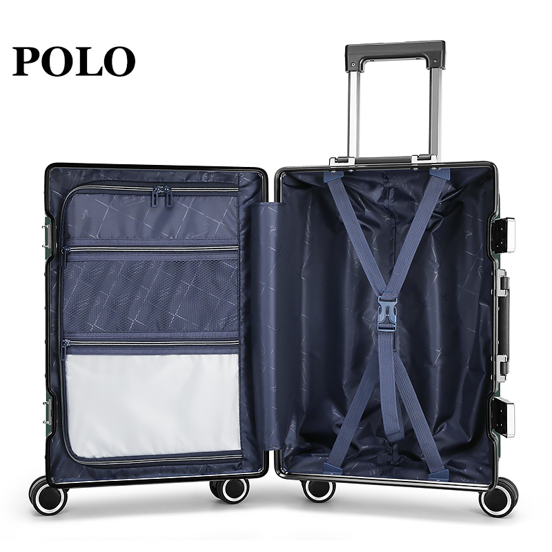POLO 拉杆箱20英寸男女通用密码箱 080681-20寸 暗夜绿