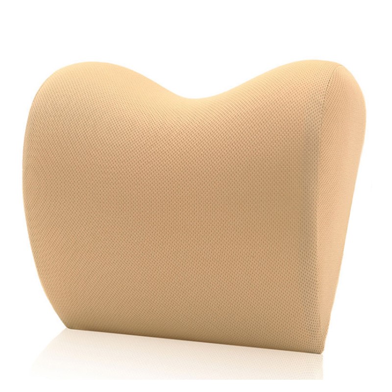 安途卫仕 记忆棉颈枕 头枕腰靠各一个套装 AW5016米色