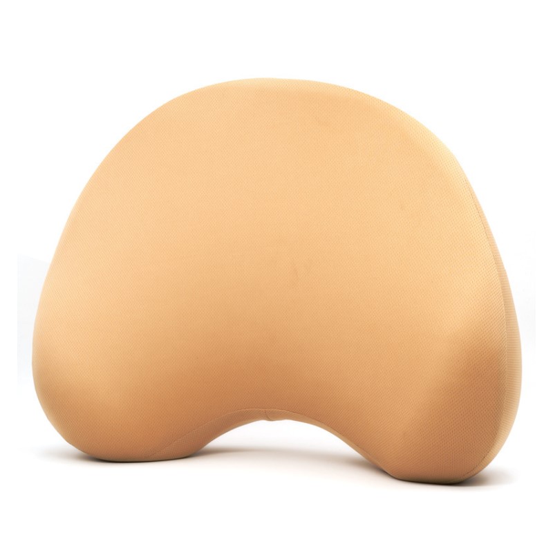 安途卫仕 记忆棉颈枕 头枕腰靠各一个套装 AW5016米色