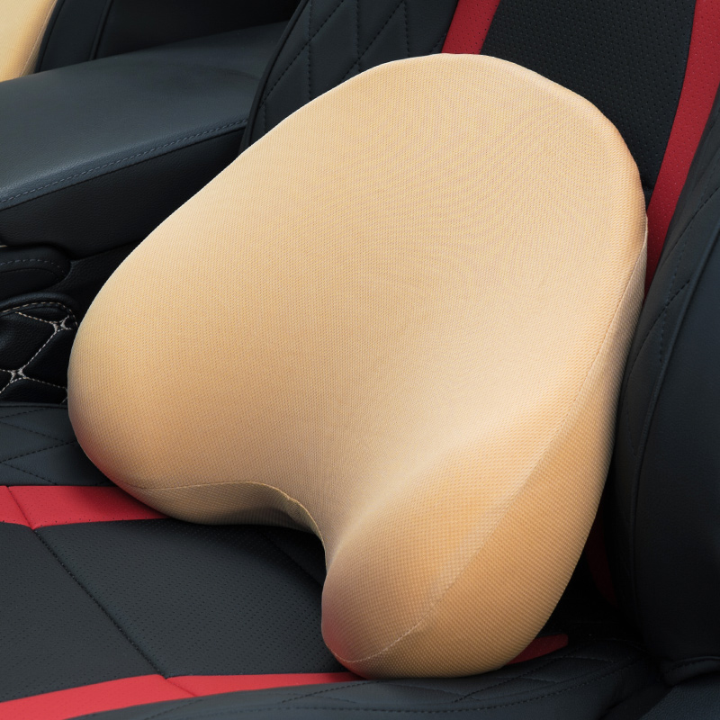 安途卫仕 记忆棉颈枕 头枕腰靠各一个套装 AW5016米色